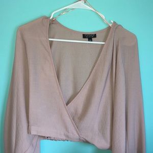 Topshop light pink top